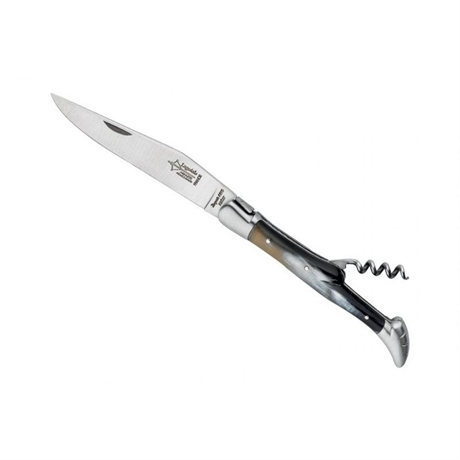 Couteau Laguiole Antan 2P Corne Mitres Inox MAT 12cm